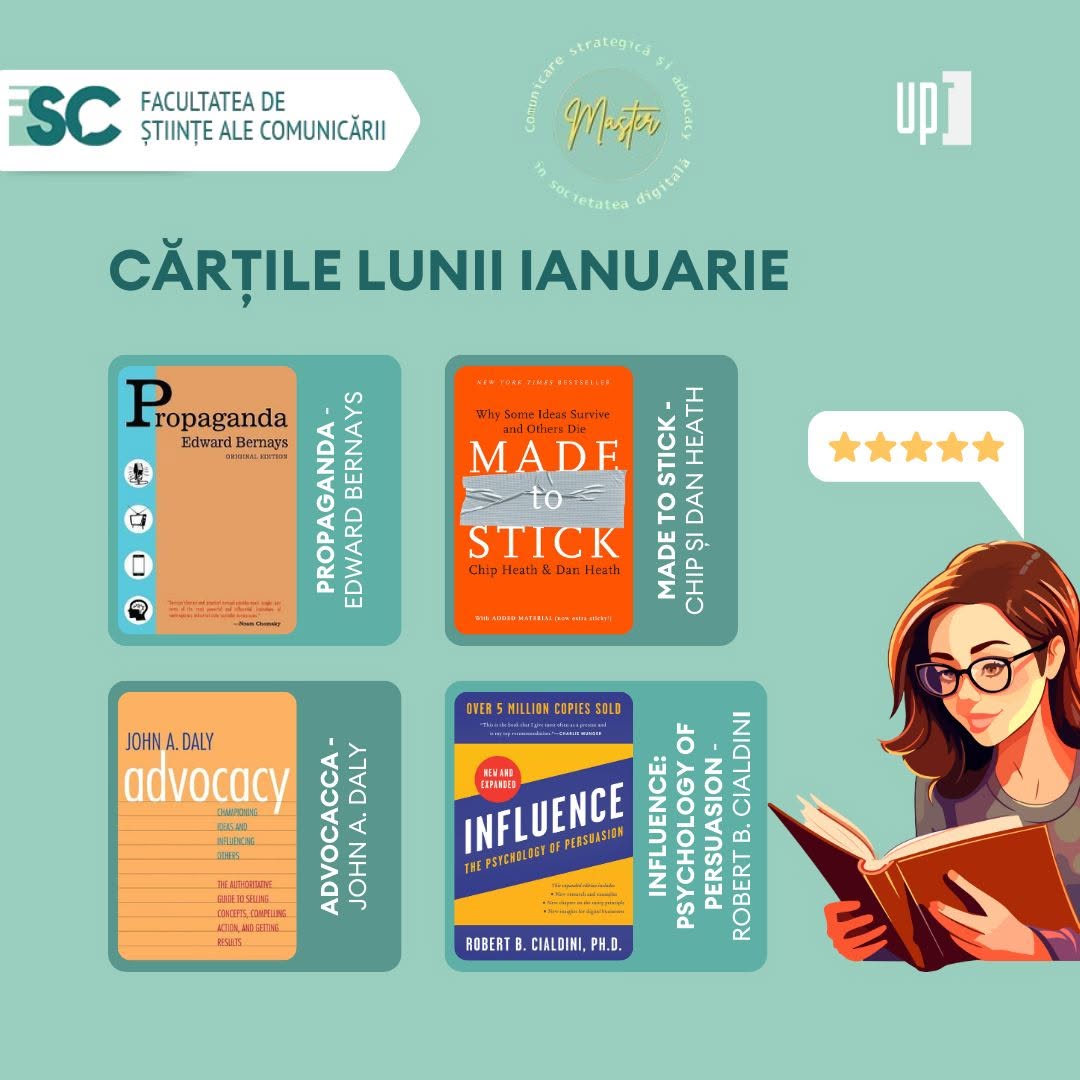 CSASD master's programme carousel featuring the January book recommendations